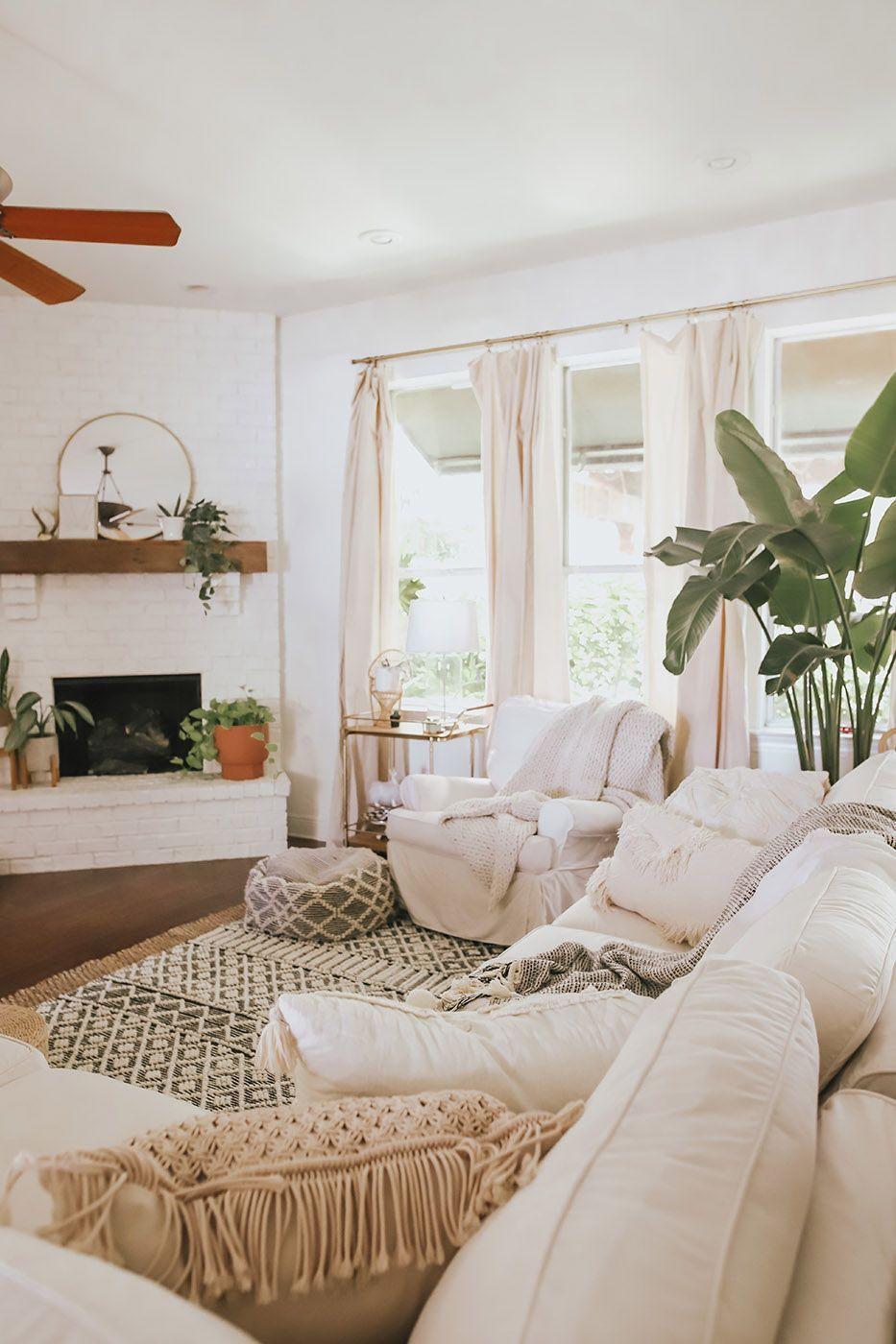 Boho Japanese Living Room Floor