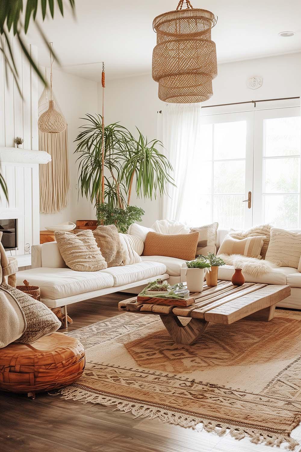 Boho Japanese Living Room Furniture