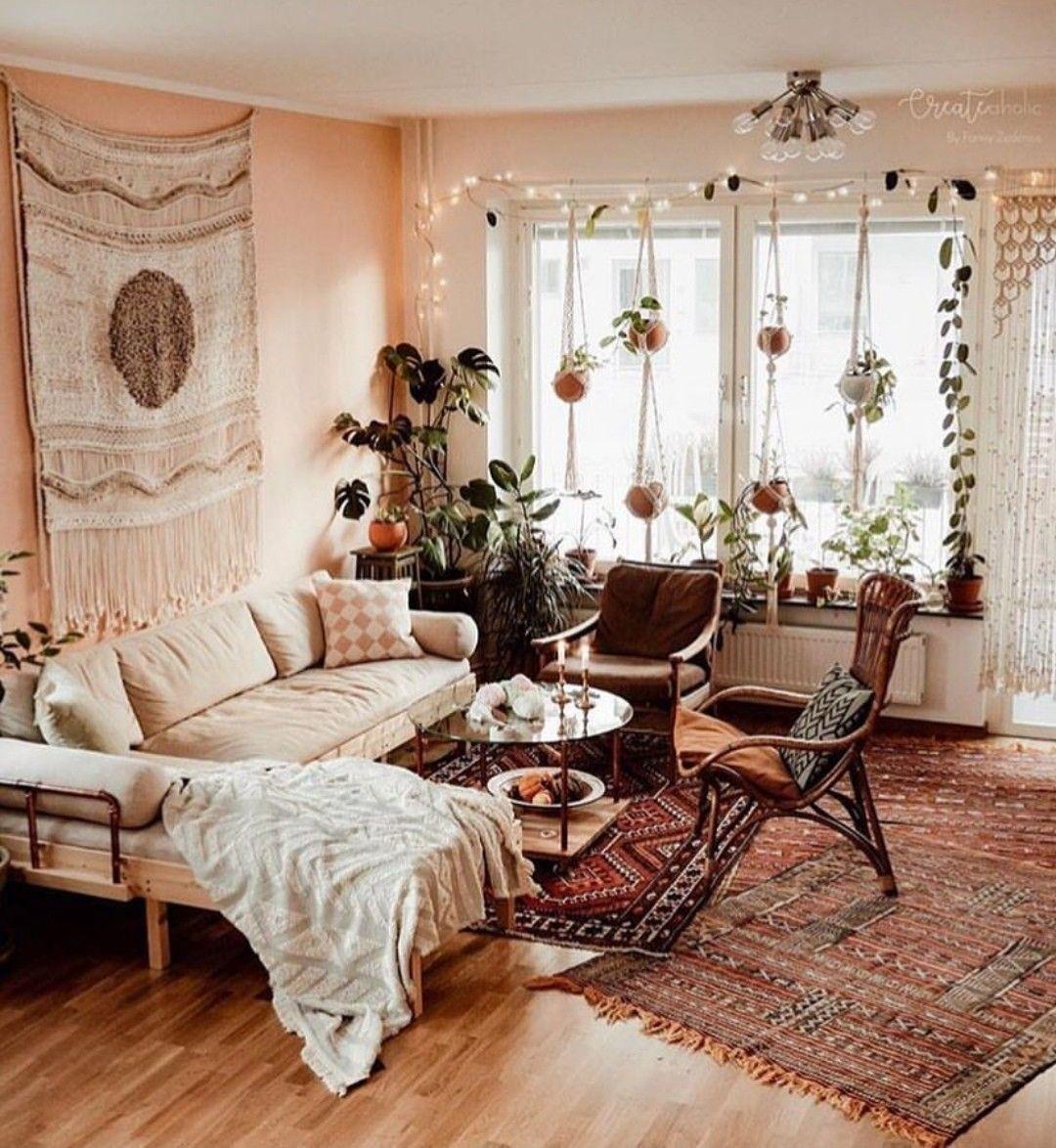 Boho Living Room Aesthetic Arch