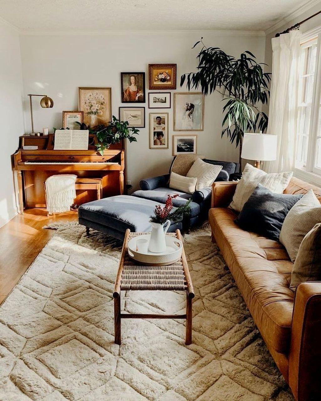 Boho Living Room Aesthetic Area