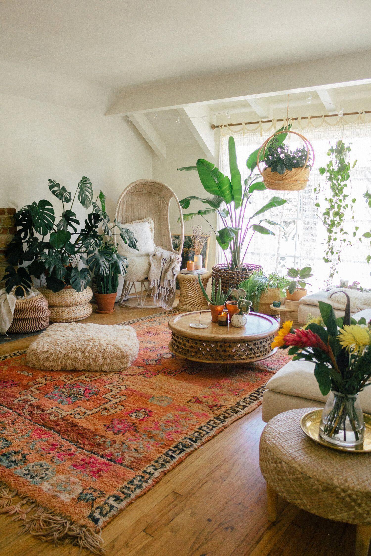 Boho Living Room Aesthetic Design