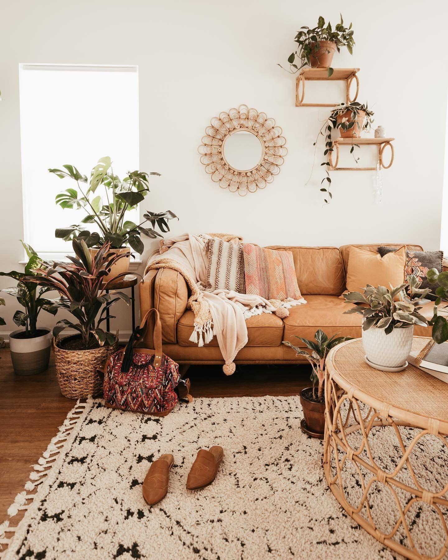 Boho Living Room Aesthetic Home