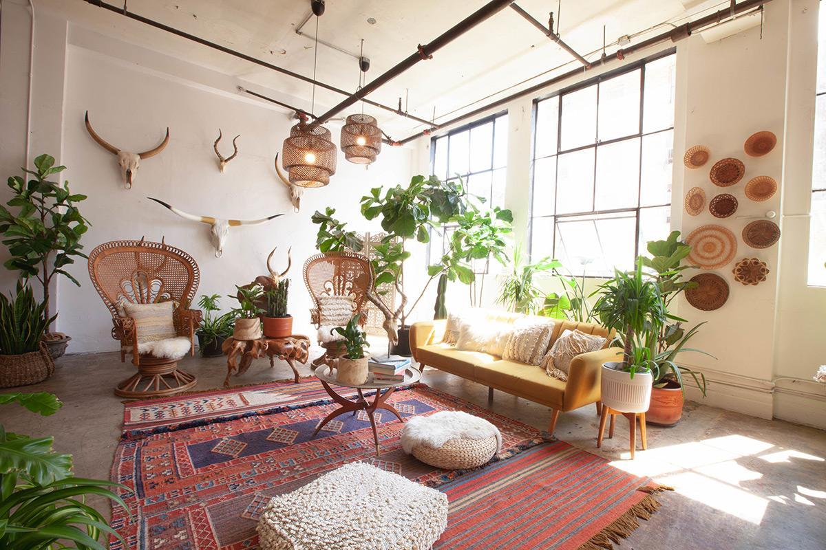 Boho Living Room Aesthetic House