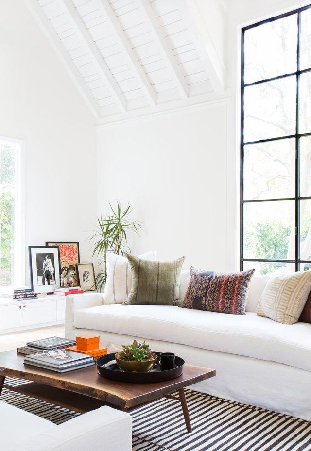 Boho Living Room Minimalist Entrance