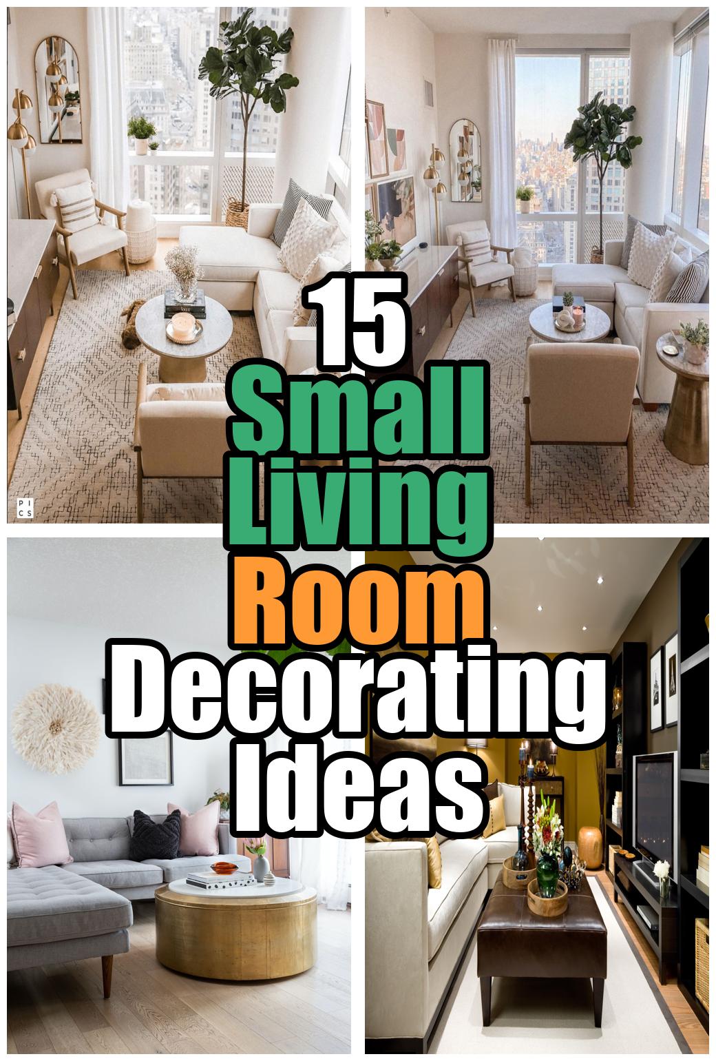 15 Small Living Room Decorating Ideas