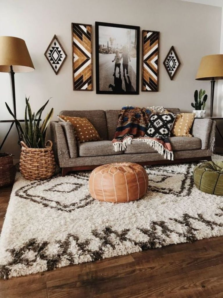 20 Boho Living Room Aesthetic Bench Ideas