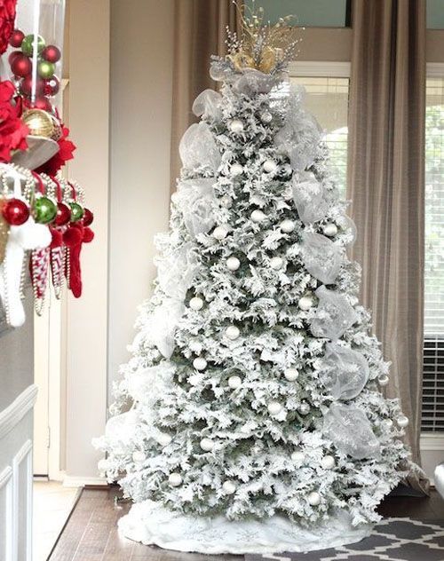 25 Beautiful Christmas White Tree Decorations to Try This Season