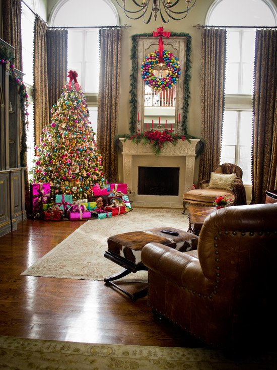 25 Christmas Living Room Design Theme Ideas