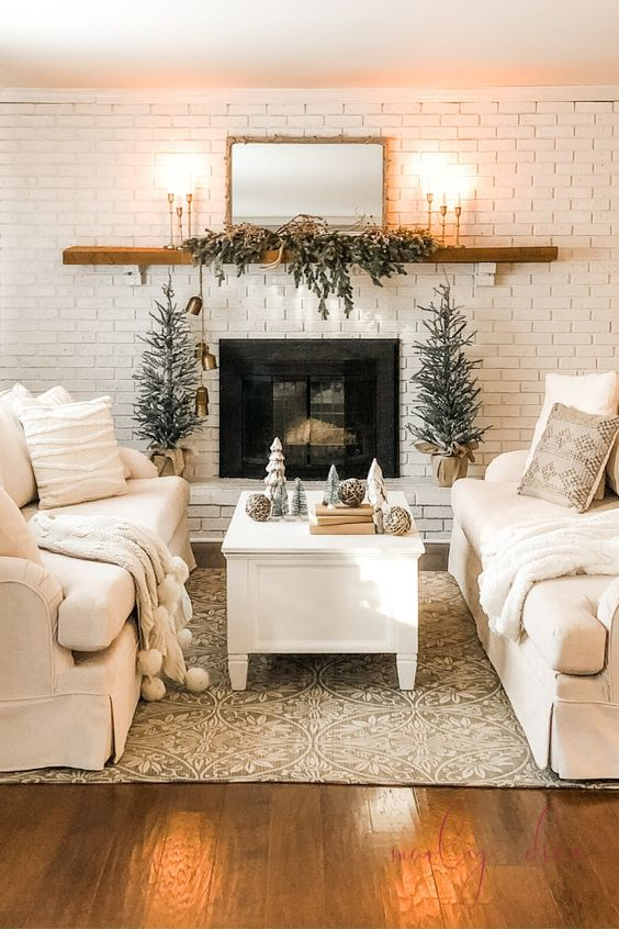 25 Christmas Living Room Design Theme Ideas