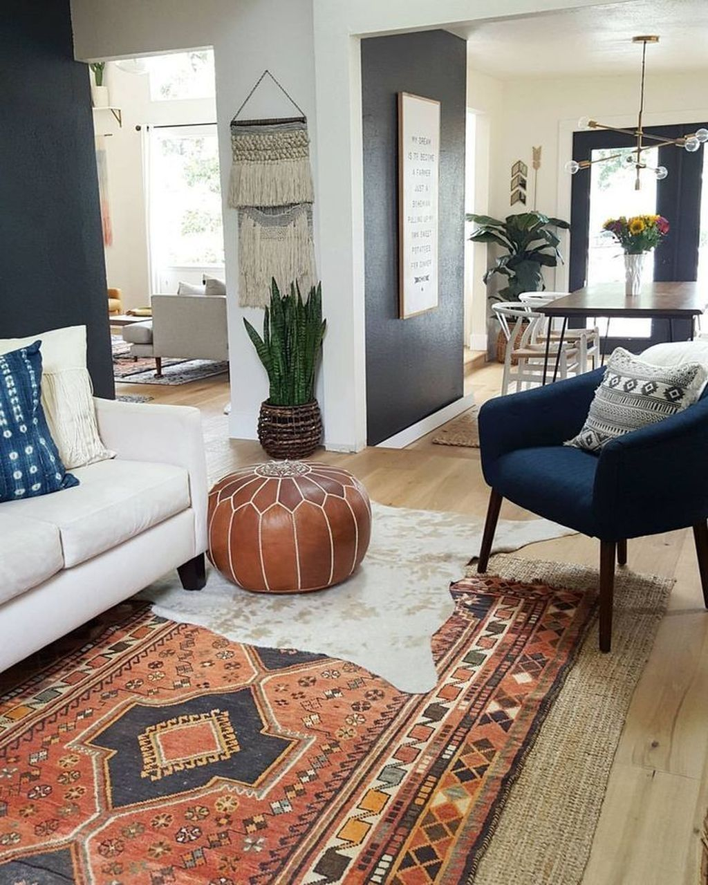 30 Boho Living Room Aesthetic Bench Ideas