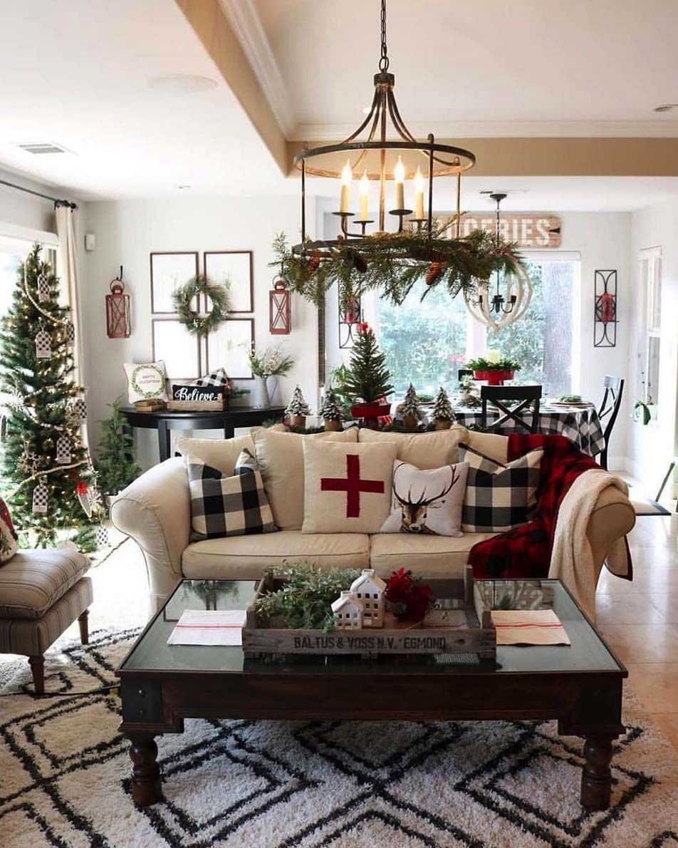 30 Christmas Decor Ideas for Living Room