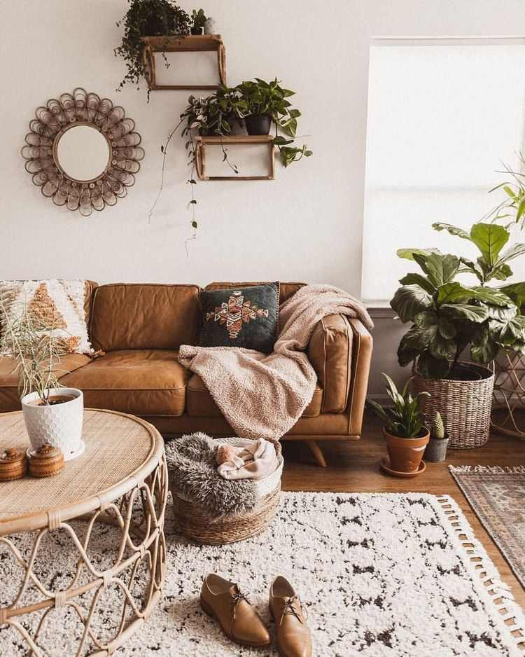 35 Boho Living Room Aesthetic Bench Ideas