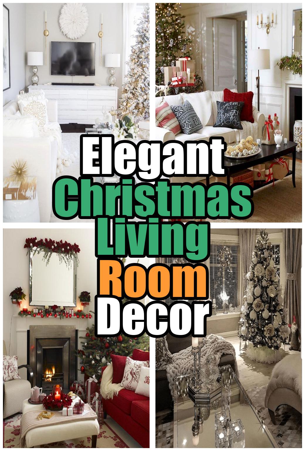 Elegant Christmas Living Room Decor