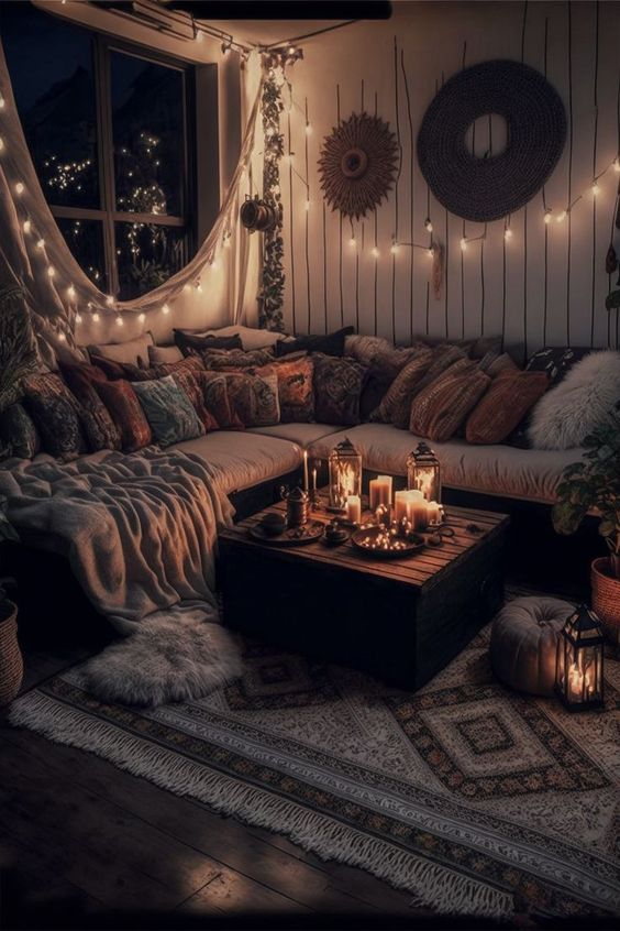 Boho Living Room Aesthetic Kit Ideas