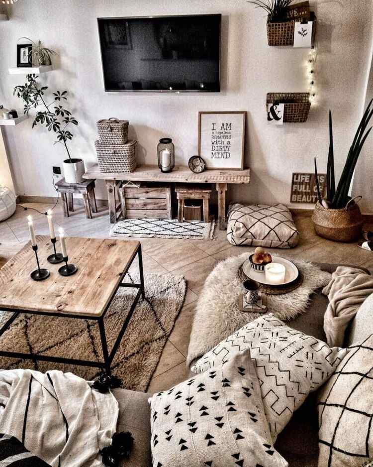 Boho Living Room Aesthetic Kit Ideas