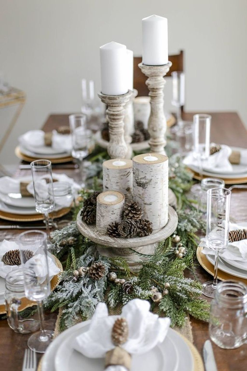 20 Chic Diy Rustic Christmas Table Decorations