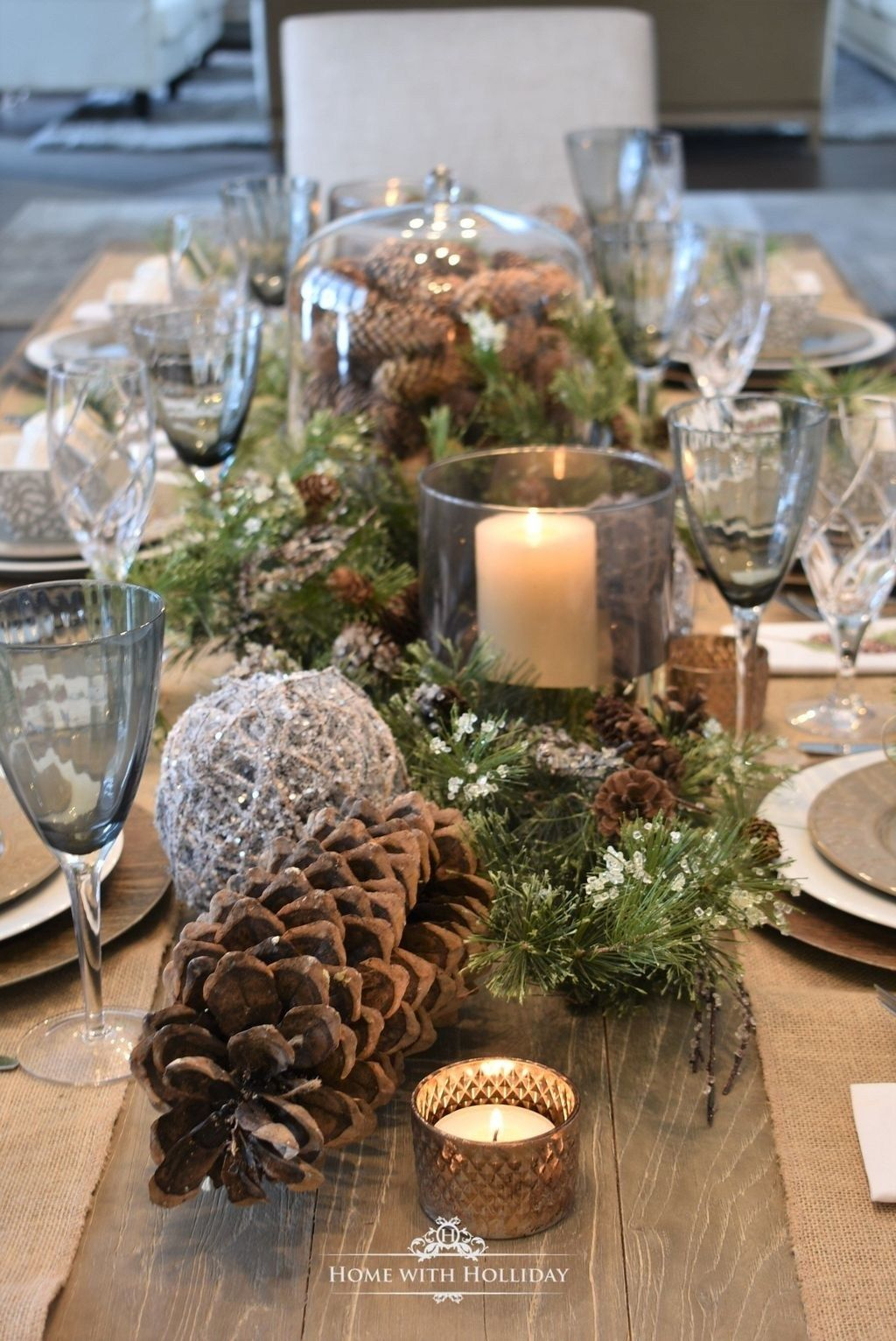 22 Chic Diy Rustic Christmas Table Decorations