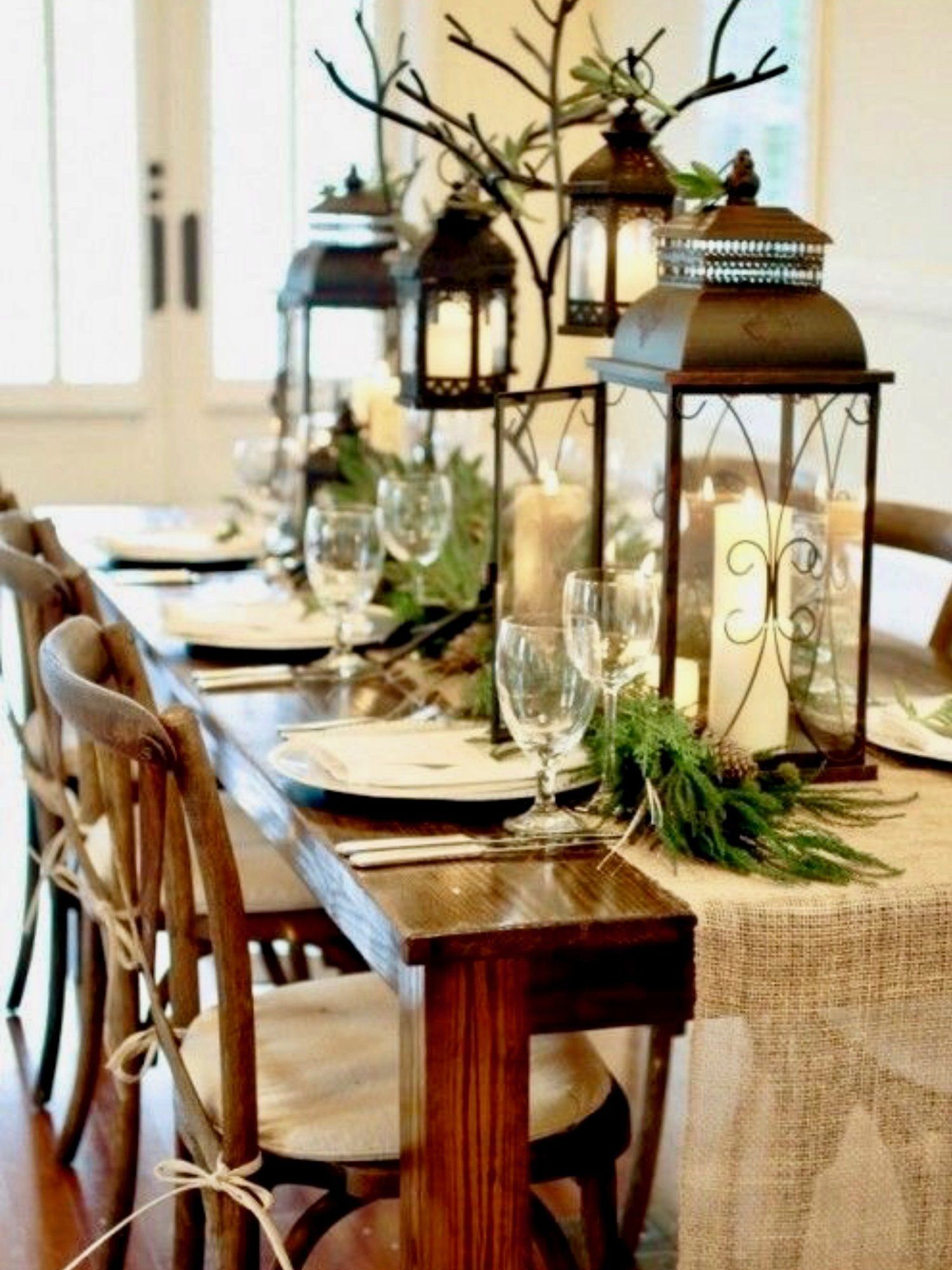 26 Chic Diy Rustic Christmas Table Decorations