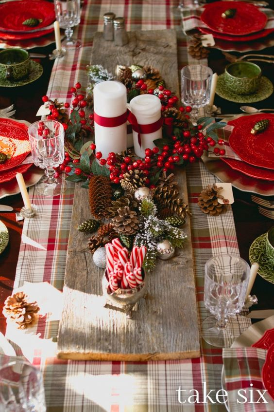 27 Chic Diy Rustic Christmas Table Decorations