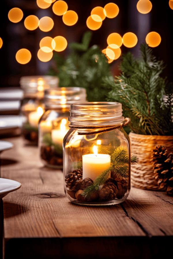 30 Chic Diy Rustic Christmas Table Decorations