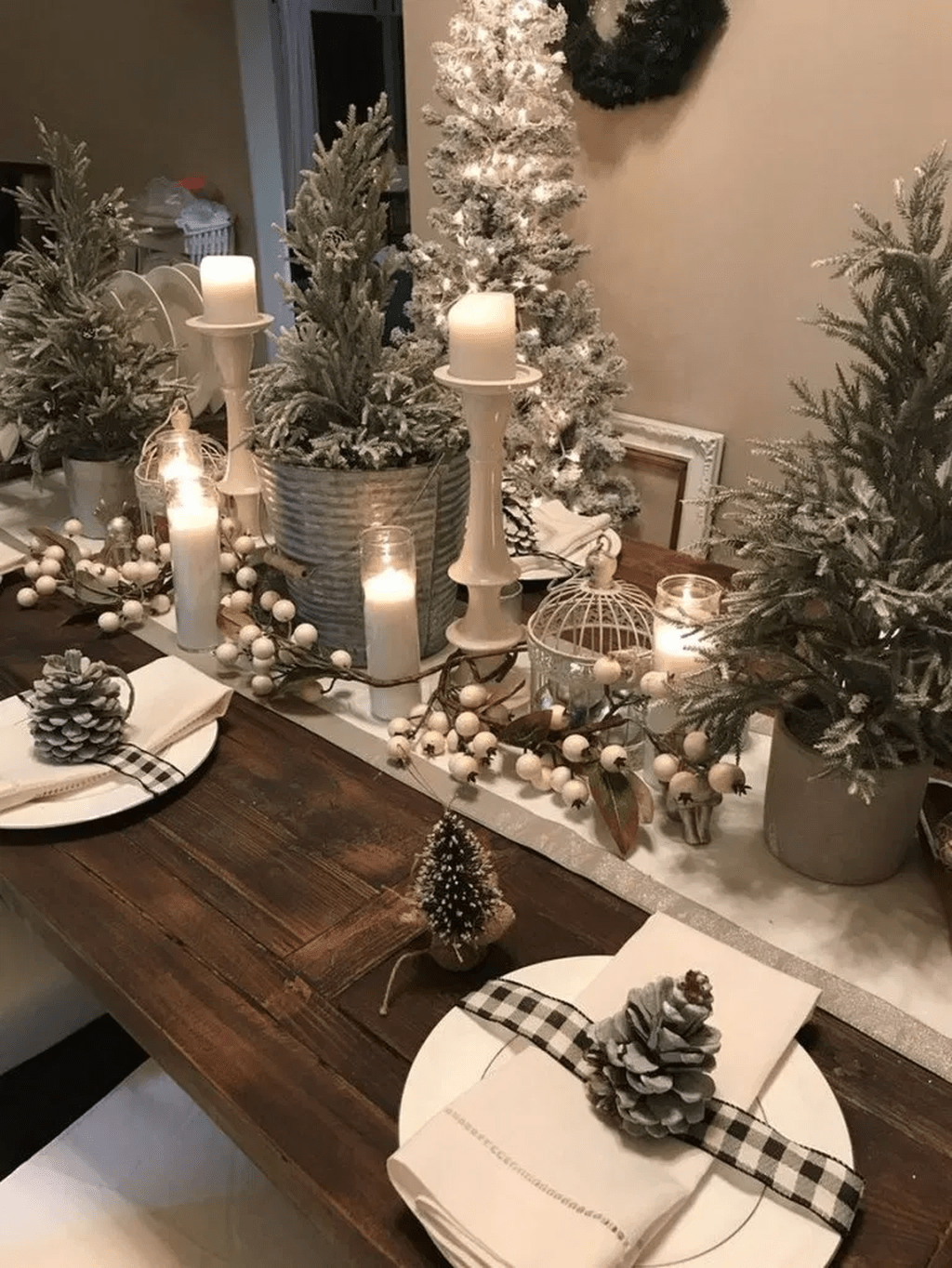 30 Chic Diy Rustic Christmas Table Decorations