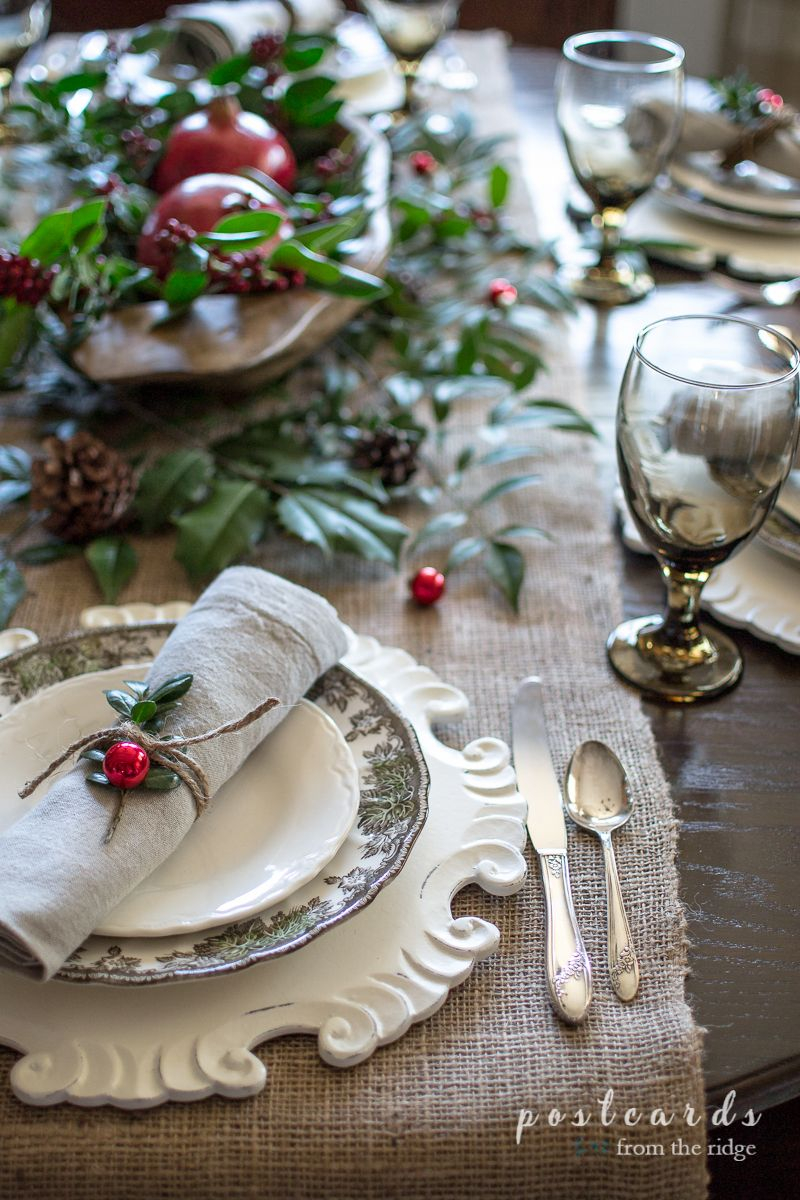 31 Chic Diy Rustic Christmas Table Decorations