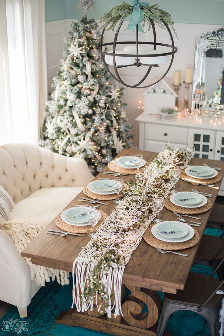 31 Chic Diy Rustic Christmas Table Decorations