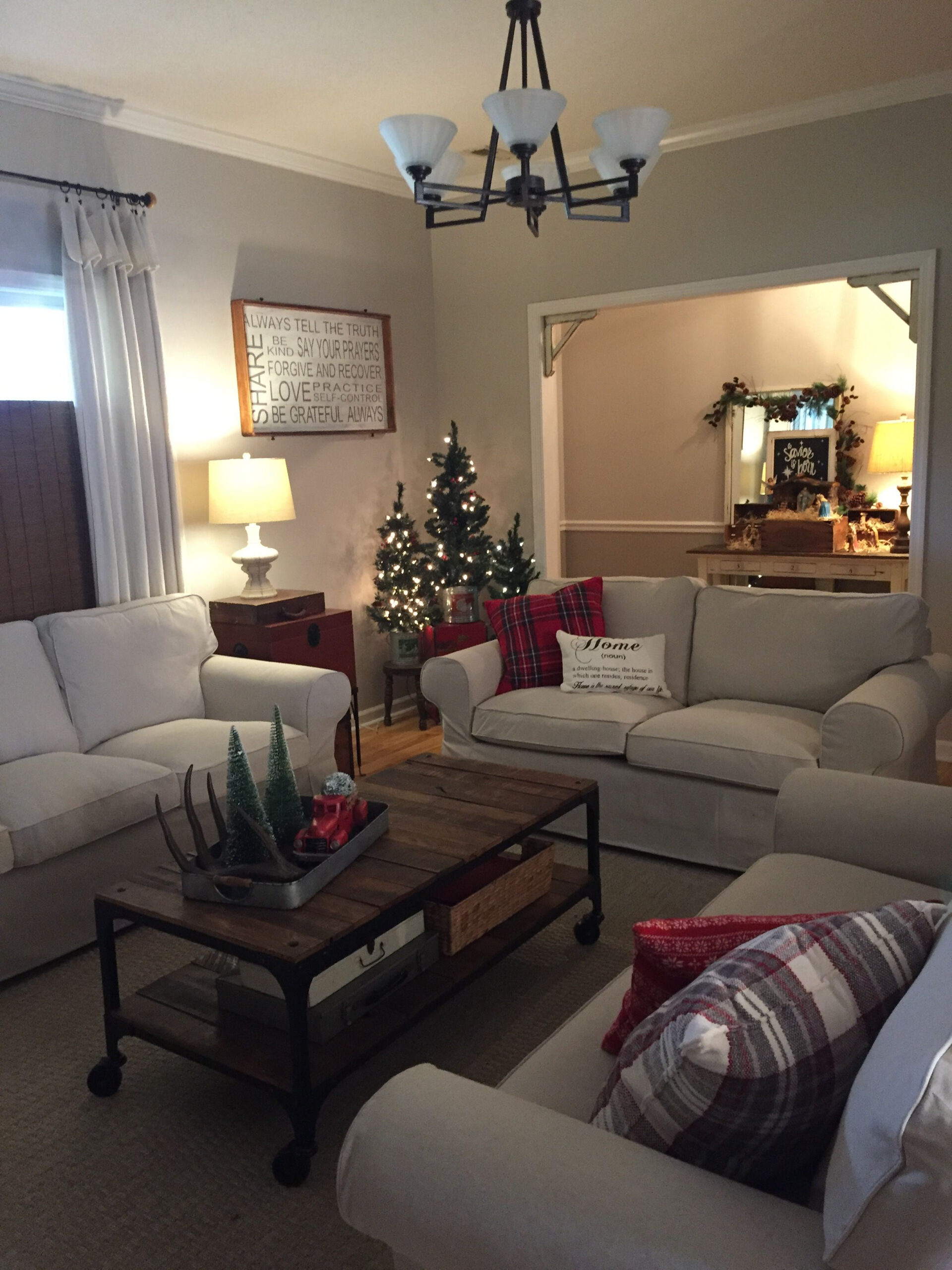 35 Christmas Decorations Living Room