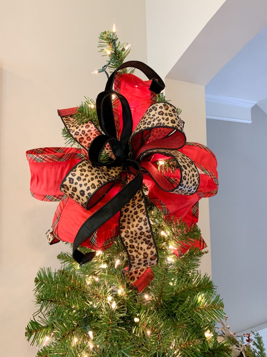 Christmas Tree Bow Topper