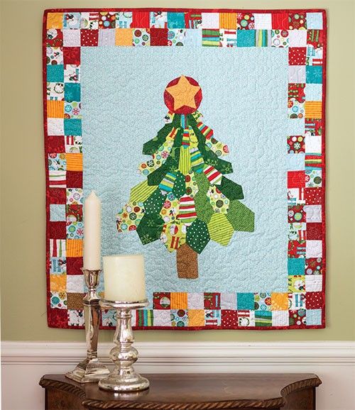 Christmas Tree Quilted Wall Hanging