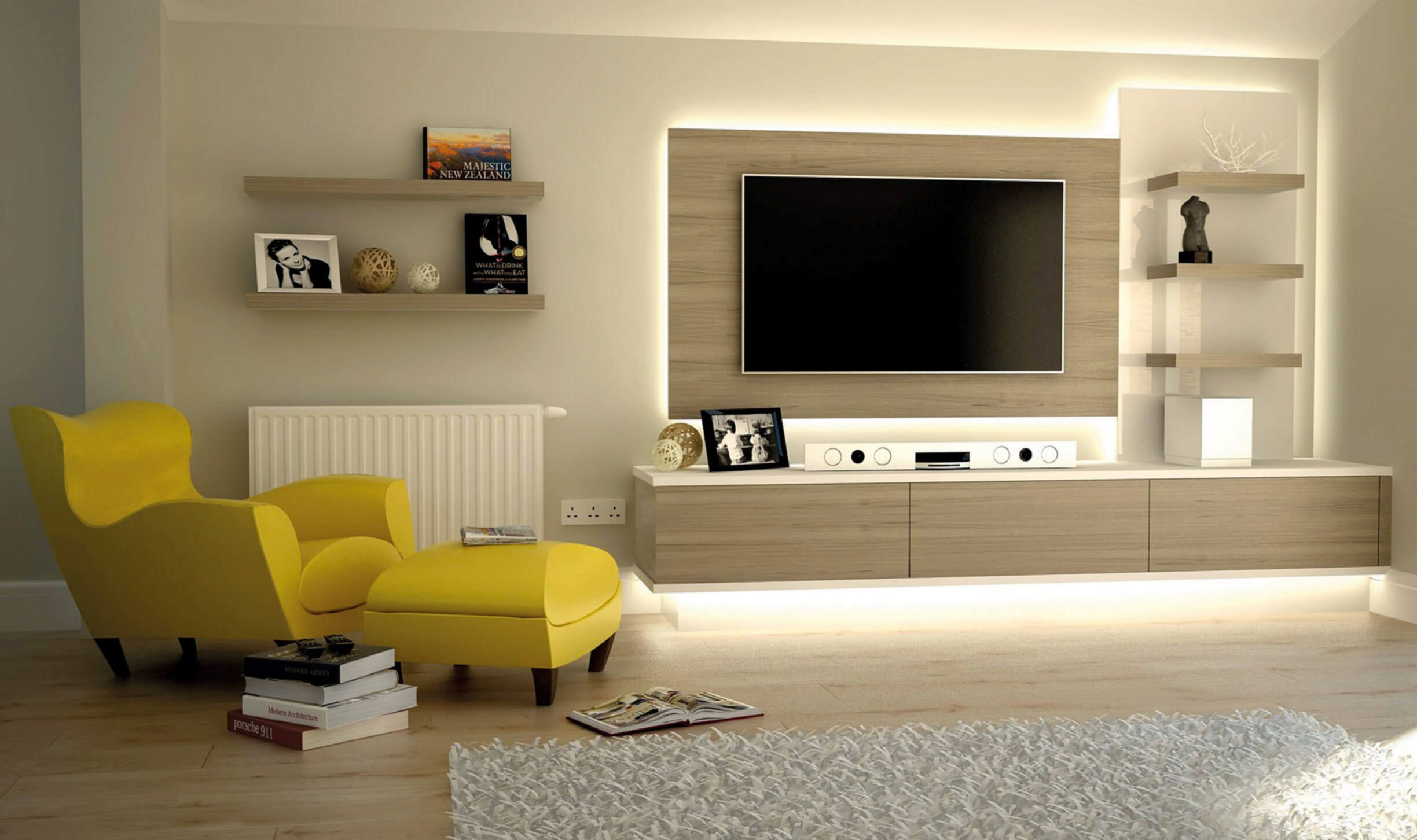 15 Living room designs small spaces with tv