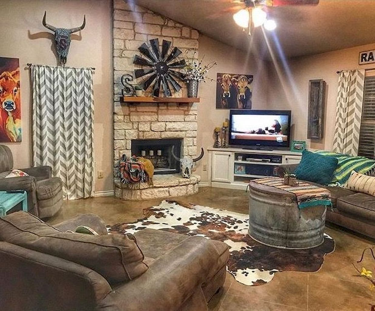 30 Western Living Room Ranch Style