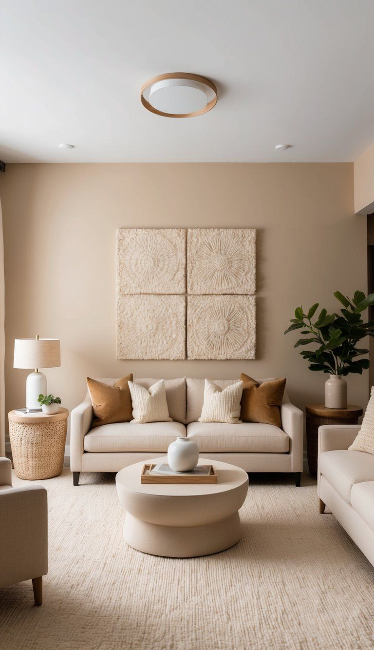 Beige Living Room: Timeless Elegance and Cozy Comfort