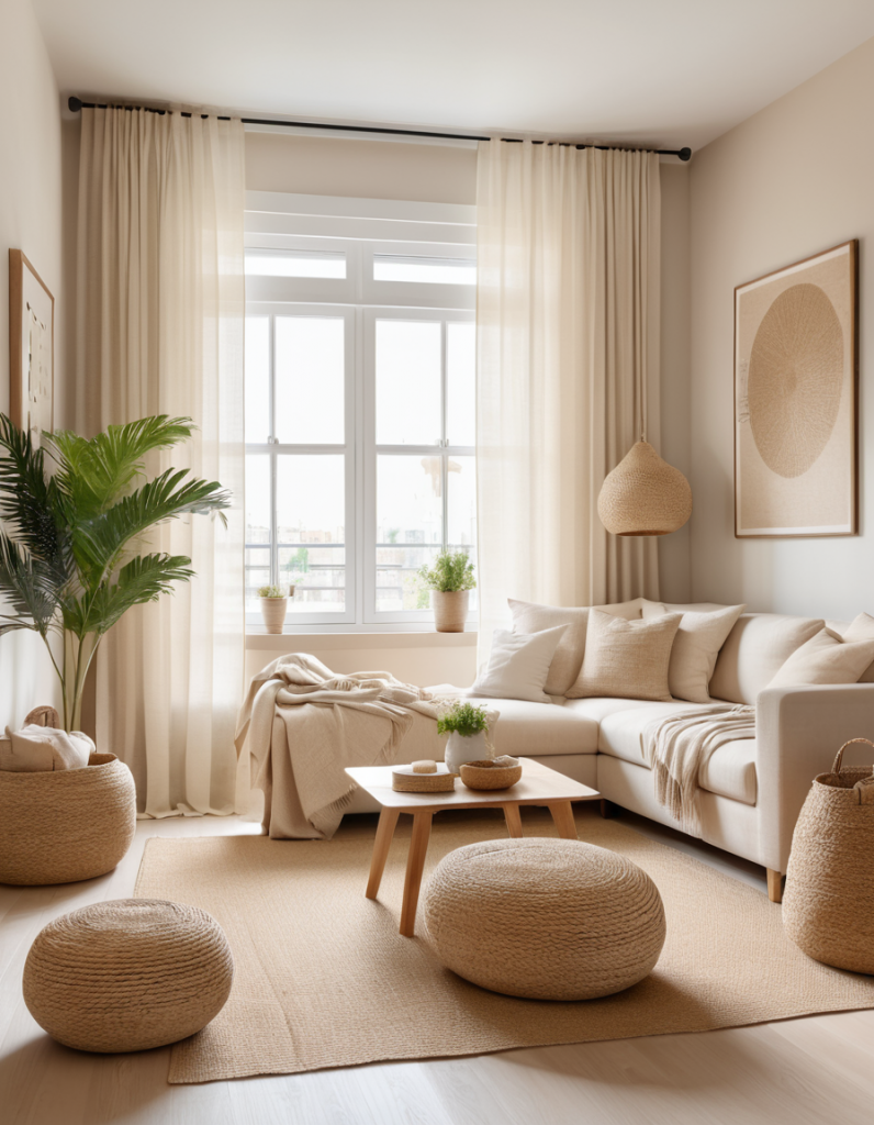 Beige Living Room: Timeless Elegance and Cozy Comfort