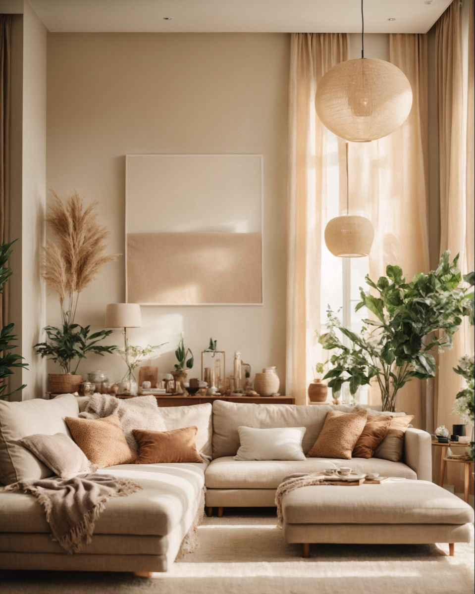 Beige Living Room: Timeless Elegance and Cozy Comfort