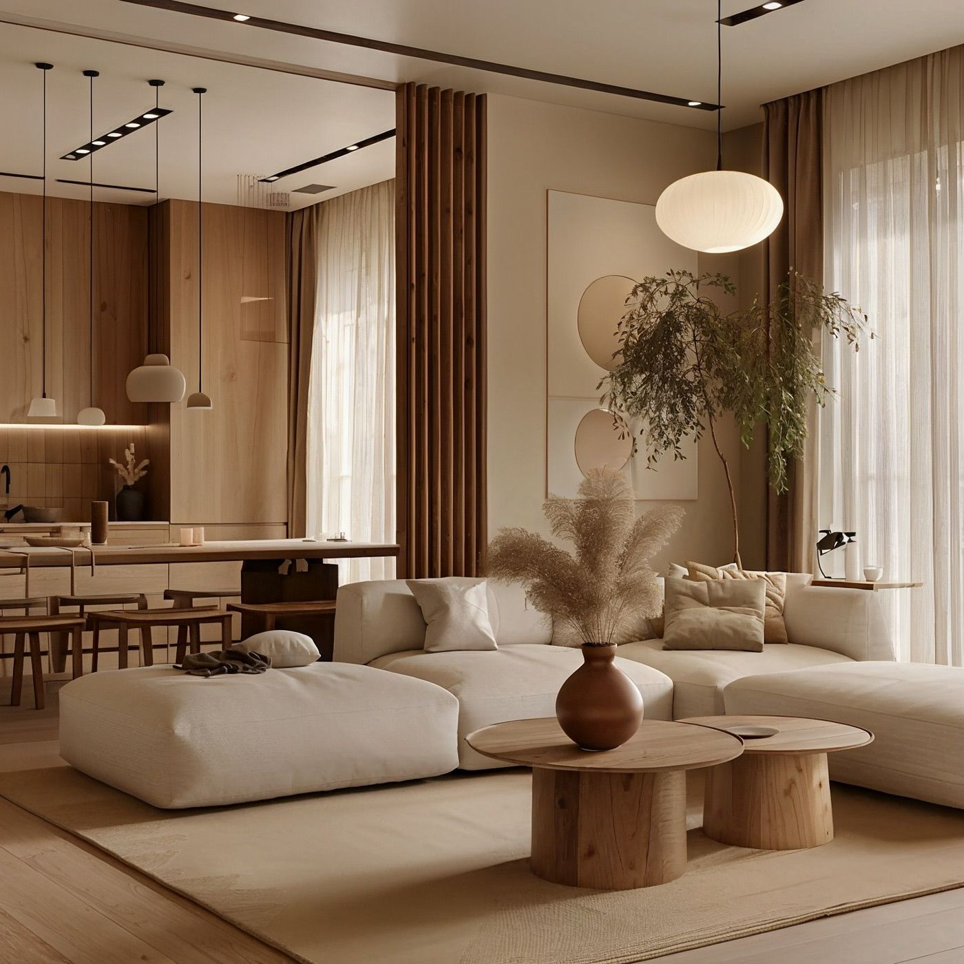 Beige Living Room: Timeless Elegance and Cozy Comfort