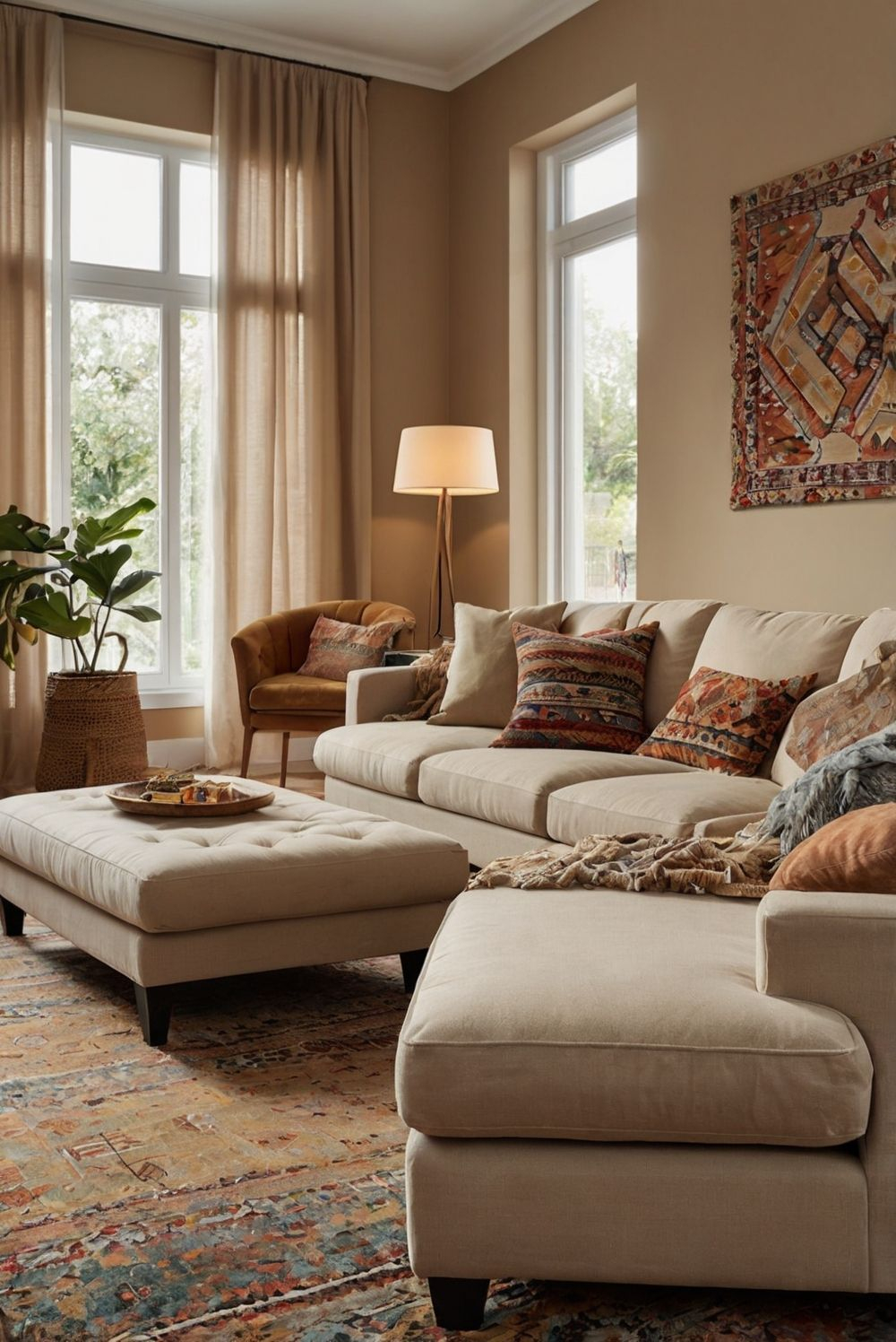 Beige Living Room: Timeless Elegance and Cozy Comfort